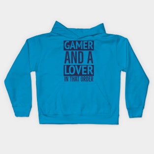 Gamer and a Lover Kids Hoodie